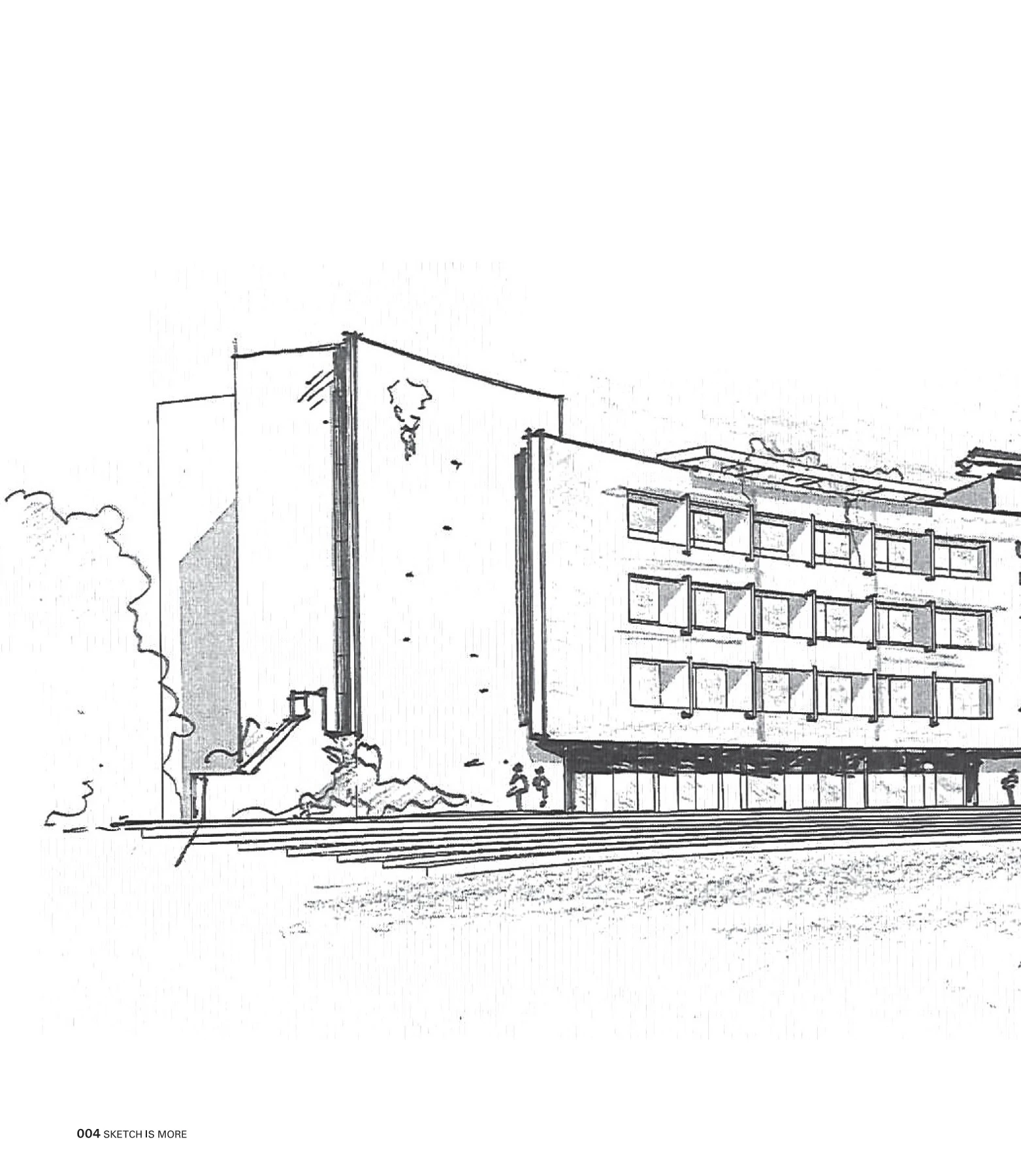Left side of the wide elevation spread